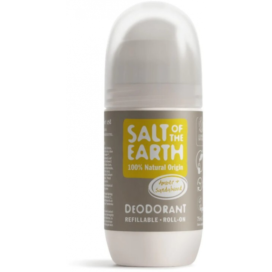 Salt Of The Earth Salt of the Earth & Amber & Santalwood Deo Roll-on (refillable) - Natural roll-on deodorant - 75 ml – 2