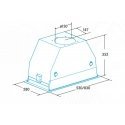 Edesa ECG-5831 GWH Built-in Stainless steel, White 820 m³/h Edesa ECG-5831 GWH Built-in Stainless steel, White 820 m³/h