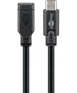 Goobay 45393 USB kabelis USB 3.2 Gen 1 (3.1 Gen 1) 1 m USB C Juoda