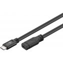 Goobay 45393 USB-kaapeli USB 3.2 Gen 1 (3.1 Gen 1) 1 m USB C musta