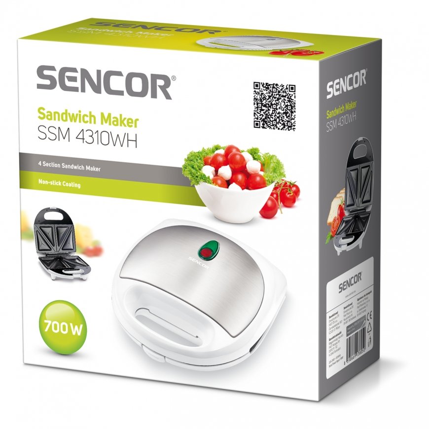 Sencor SSM 4310 WH sandwich maker 700 W White – 2