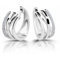 Modesi Charming sidabrinis apvalūs auskarai M23077