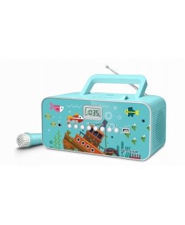 Muse M-29KB portable stereo system Digital 1 W FM, MW, PLL Multicolour MP3 playback