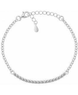Brilio Silver Elegantti hopeinen rannekoru zirkoneilla BRC172W