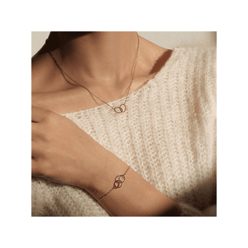 Daniel Wellington Kaunis pronssinen kaulakoru Elan Unity DW00400166 – 2