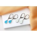 Brilio Silver Silver earrings with synthetic opals EA1161W Brilio Silver Silver earrings with synthetic opals EA1161W
