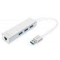 Digitus USB 3.0 3-Port Hub & Gigabit LAN Adapter Digitus USB 3.0 3-Port Hub & Gigabit LAN Adapter