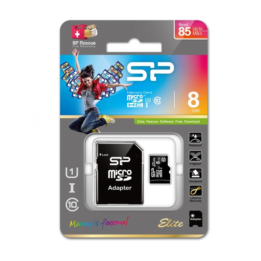 Silicon Power Elite 8GB microSDHC UHS-I Класс 10 – 2