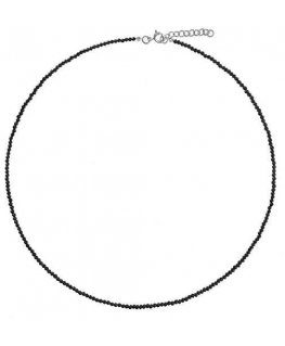 Again Jewelry Black Spinel Bead Necklace AJKNA008