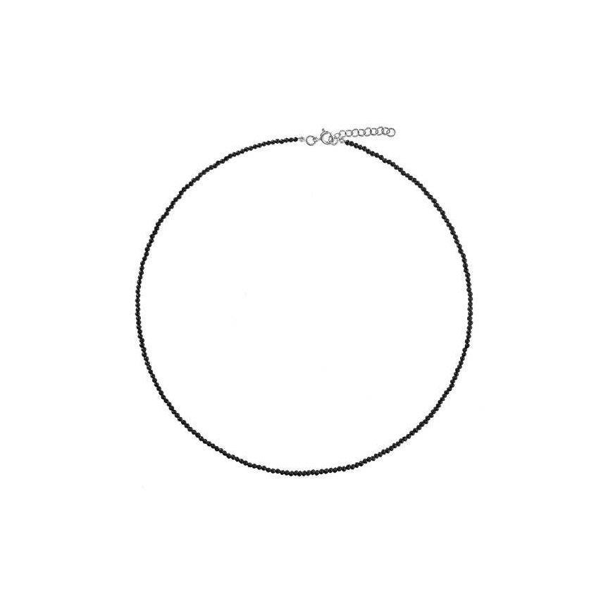 Again Jewelry Black Spinel Bead Necklace AJKNA008