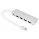 Digitus DA-70242-1 keskitin USB 3.2 Gen 1 (3.1 Gen 1) Type-C 5000 Mbit/s Hopea