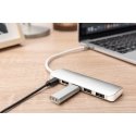 Digitus DA-70242-1 interfeisa centrmezgls USB 3.2 Gen 1 (3.1 Gen 1) Type-C 5000 Mbit/s Sudrabs