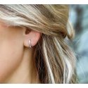 Beneto Elegant round earrings in silver AGUC2612 Beneto Elegant round earrings in silver AGUC2612