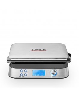 Gastroback Advanced Control 2 vafliai 1600 W Juoda, Sidabras