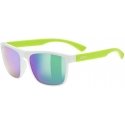 Lasit Uvex rookie white-lime matto / peilinvihreä