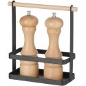 Table spice organizer, Hendi, black/brown