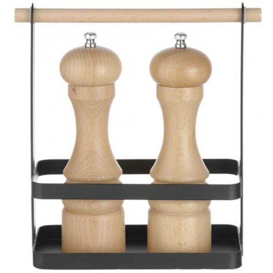 Table spice organizer, Hendi, black/brown – 3
