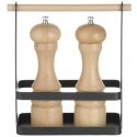 Table spice organizer, Hendi, black/brown