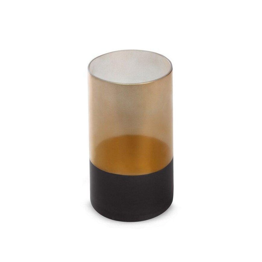 Eurofirany LIMITED COLLECTION PEONIA5 Candlestick made of art glass, ∅ 15 X 20 cm, color: black, gold – 3