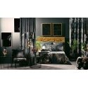 Eurofirany LIMITED COLLECTION PEONIA5 Candlestick made of art glass, ∅ 15 X 20 cm, color: black, gold Eurofirany LIMITED COLLECTION PEONIA5 Candlestick made of art glass, ∅ 15 X 20 cm, color: black, gold
