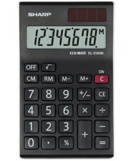 Sharp EL-310AN kalkulaator Lauaarvuti Ekraanikalkulaator Must, Valge