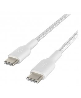 Belkin CAB004BT1MWH USB kabelis 1 m USB C Balta