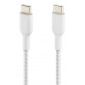 Belkin CAB004BT1MWH USB-kaapeli 1 m USB C Valkoinen Belkin CAB004BT1MWH USB-kaapeli 1 m USB C Valkoinen