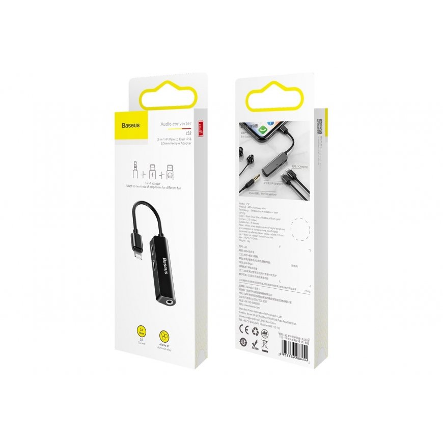 Baseus L52 Male 3-in-1 musta – 5