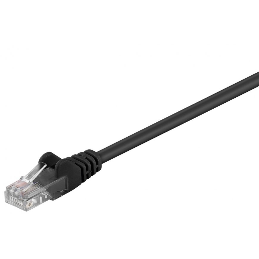 Goobay 68647 networking cable Black 2 m Cat5e U/UTP (UTP)