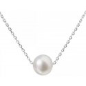 Evolution Group Silver necklace with right pearl 2204.1 Evolution Group Silver necklace with right pearl 2204.1