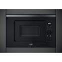Whirlpool WMF201G Juoda, Nerūdijančiojo plieno Mikrobangų krosnelė su kepsninės funkcija Įmontuoti 2