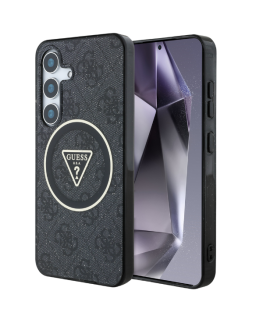 Etui Guess 4G Glitter Triangle Buttons MagSafe do Samsung Gal