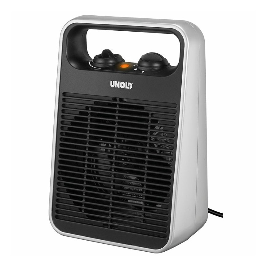 Unold 86106 electric space heater Indoor Black, Silver 2000 W Fan electric space heater