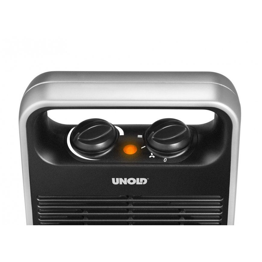 Unold 86106 electric space heater Indoor Black, Silver 2000 W Fan electric space heater – 4