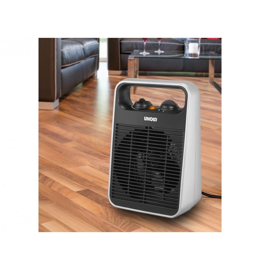 Unold 86106 ruumisoojendi Hoonesisene Must, Hõbe 2000 W Elektriline soojapuhur – 5