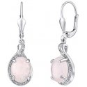 Silvego Silver earrings with natural rosette JST14811PRU Silvego Silver earrings with natural rosette JST14811PRU