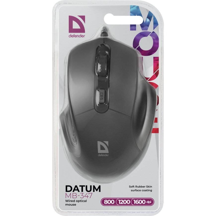 Defender Datum MB-347 hiiri USB A-tyyppi Optinen 1600 DPI – 4