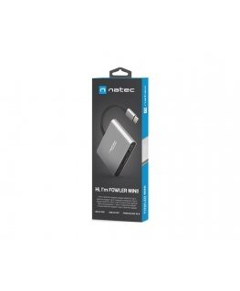 NATEC DAUDZPORTS FOWLER MINI (USB-C PD, USB 3.0, HDMI 4K) NMP-1607