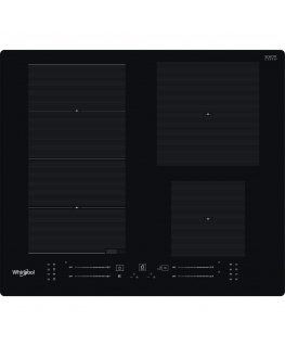 Whirlpool WF S7560 NE Juoda Įmontuoti 60 cm Indukcinė viryklė, padalyta į sritis 4 zone(s)