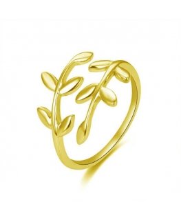 Beneto Open gold-plated ring with original design AGG468-G