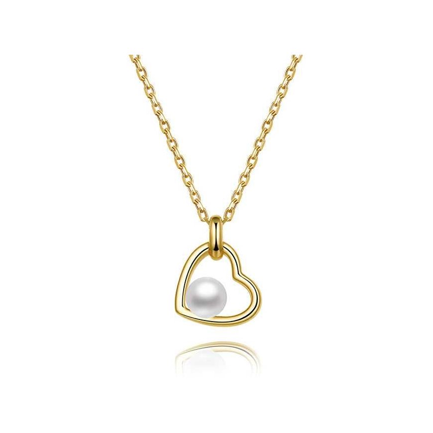 Beneto Bennett gold-plated silver necklace with