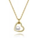 Bennett gold-plated silver necklace with river pearl AGS1230 / 47P-GOLD Bennett gold-plated silver necklace with river pearl AGS1230 / 47P-GOLD