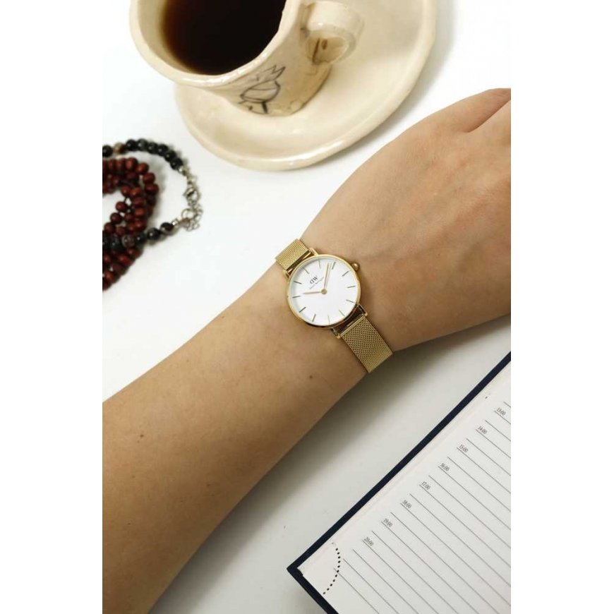 daniel wellington moteriškas laikrodis dw00100350 - petite evergold 28mm – 5