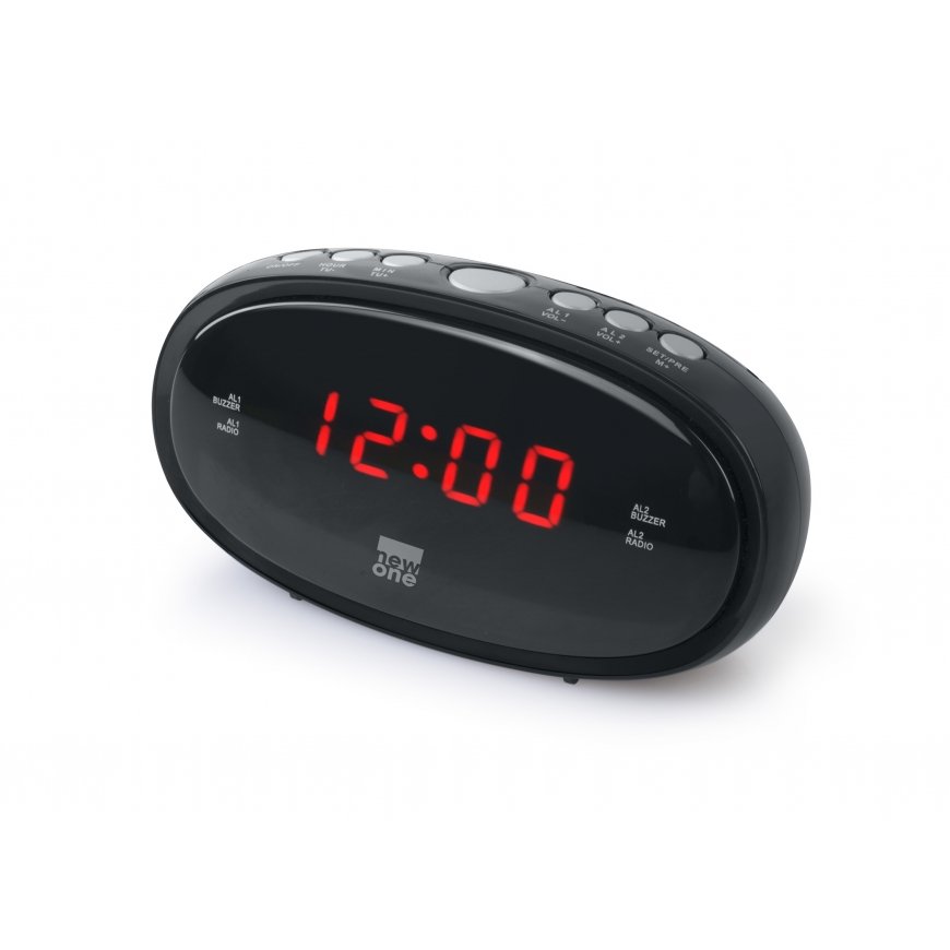 NewOne CR100 radio Kello Analoginen musta