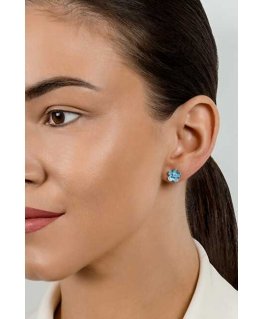 Brilio Silver Matching Silver Earrings Flowers EA709WLB