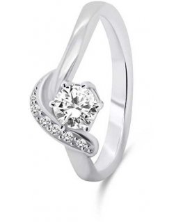 Brilio Silver Brilio Silver Elegant silver ring with zircons RI048W