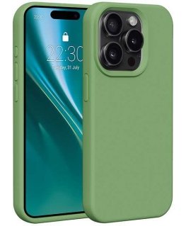 Kotelo Telforceone Etteri Silicone Apple iPhone 15 Pro 6.1" vaaleanvihreä
