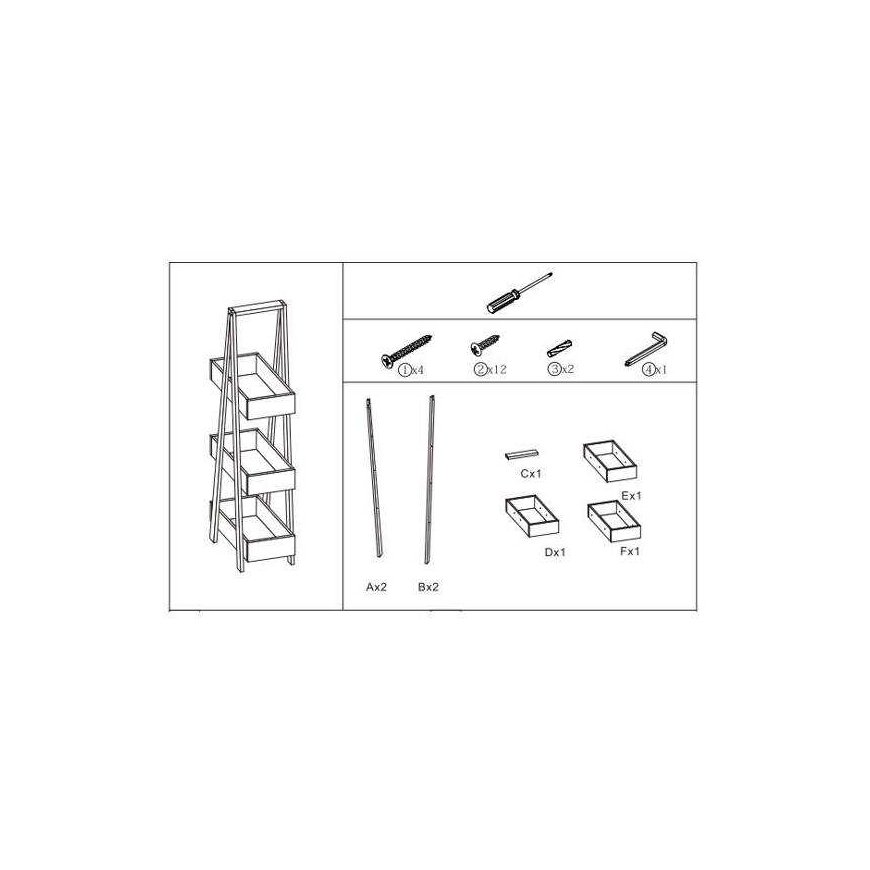 Bamboo Bathroom Shelf 3-tier bamboo, bathroom rack, black color – 3