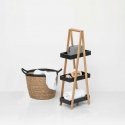 Bamboo Bathroom Shelf 3-tier bamboo, bathroom rack, black color Bamboo Bathroom Shelf 3-tier bamboo, bathroom rack, black color