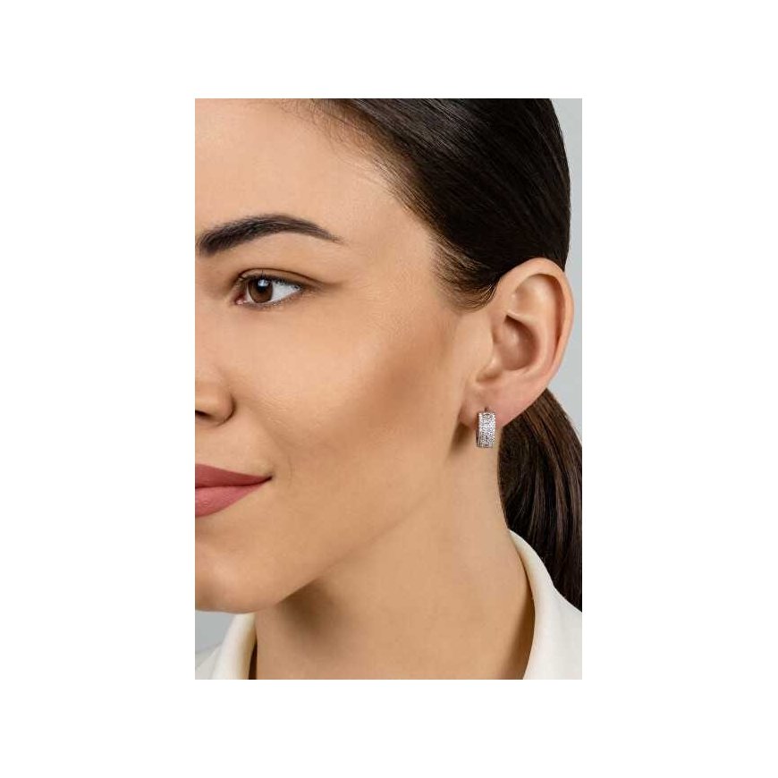 Brilio Silver Liukumattomat hopeakorvakorut zirkoneilla EA774W – 3